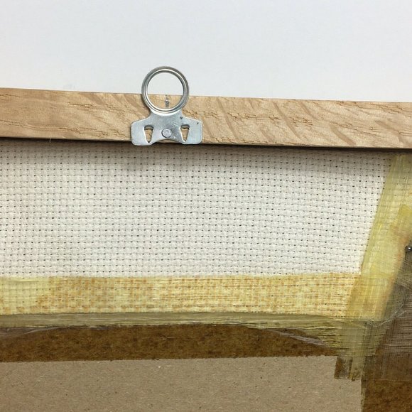 Cross Stitch Finished Framed Vintage Mom's Apple Pie Best Cook In World Vintage - Picture 4 of 12